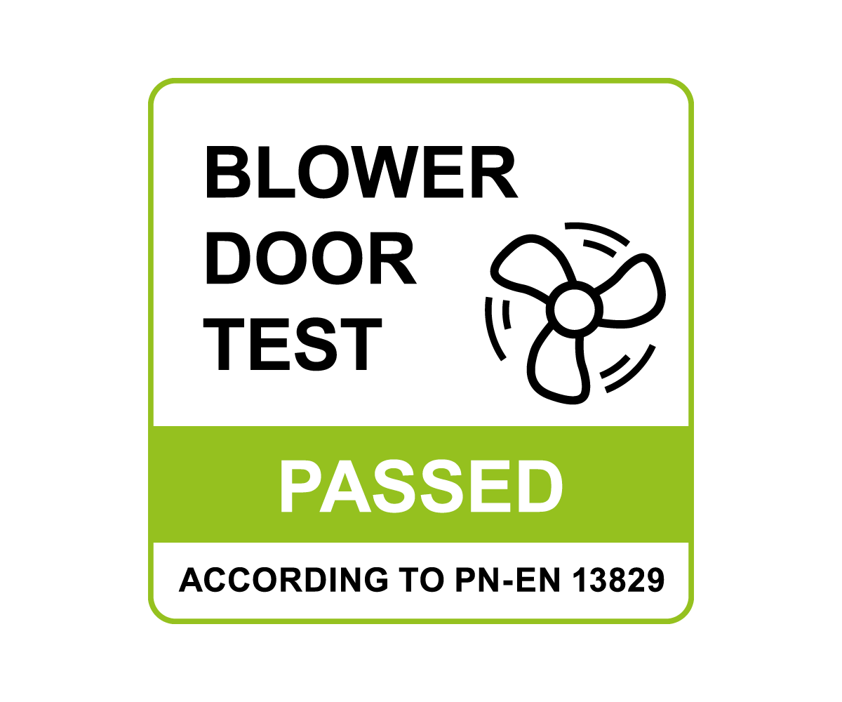 Blower door test