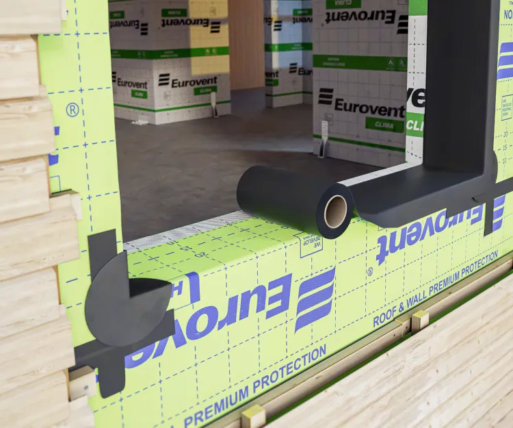 Eurovent® UNO COLD UV - uszczelnienie otworu okiennego w budynku szkieletowym