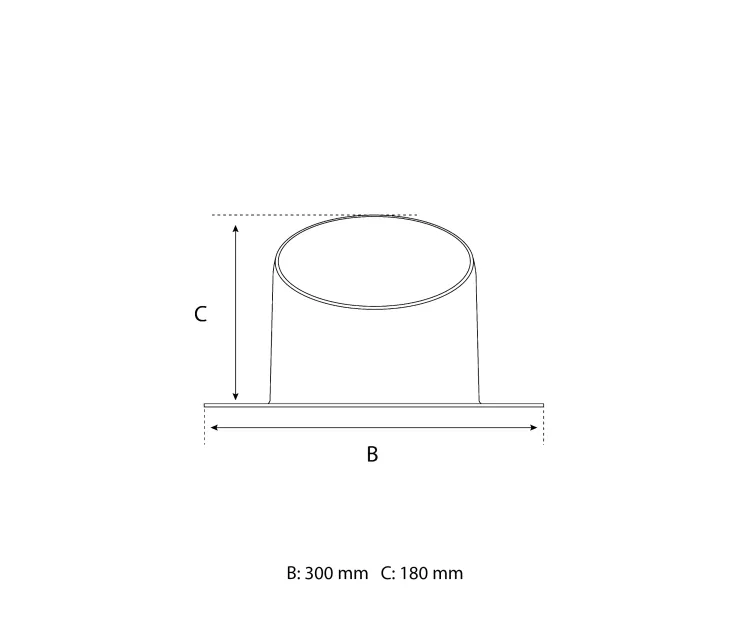 Eurovent® VENTOS X BITU UNI ALU FRONT RYSUNEK