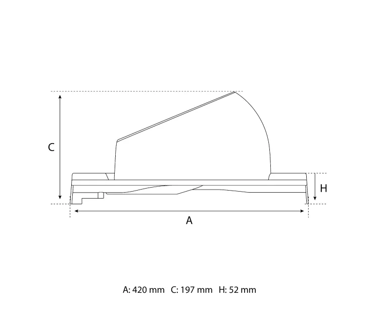  Eurovent® VENTOS X PLUS C rysunek SIDE