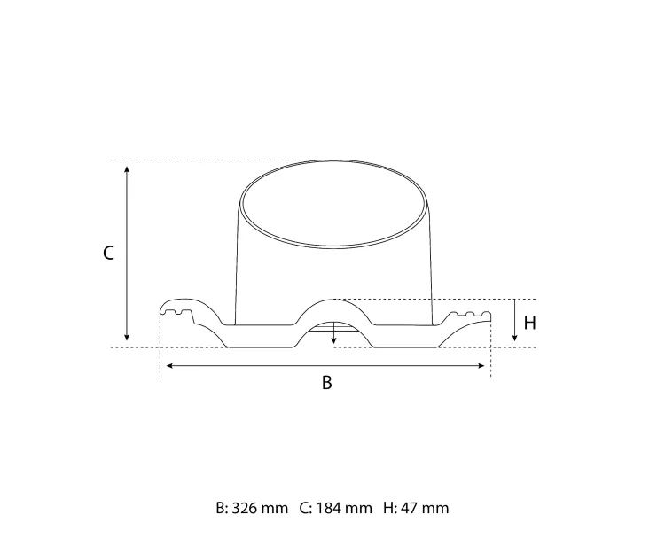  Eurovent® VENTOS X PLUS R rysunek FRONT