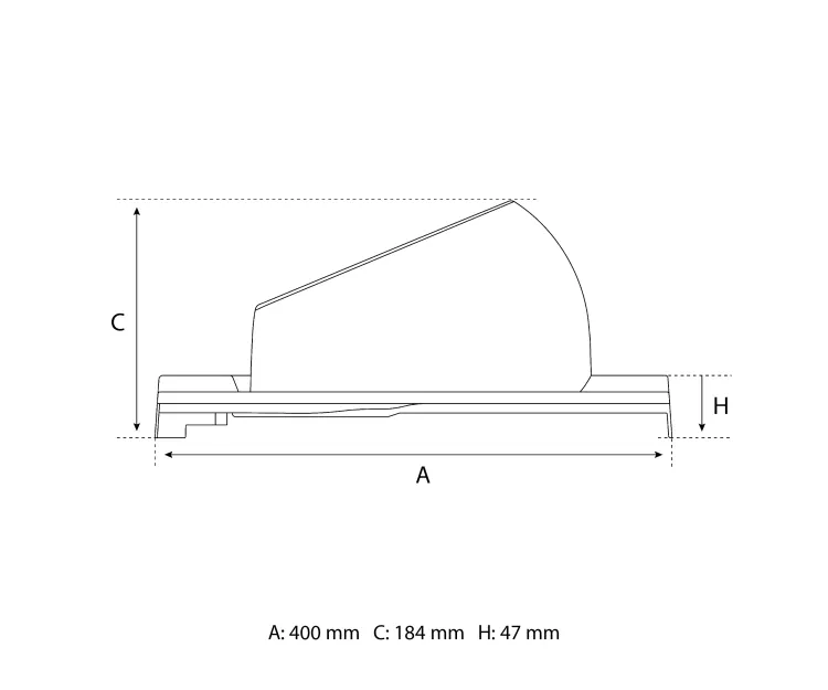  Eurovent® VENTOS X PLUS R rysunek SIDE