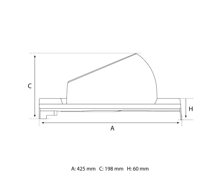  Eurovent® VENTOS X PLUS S rysunek FRONT