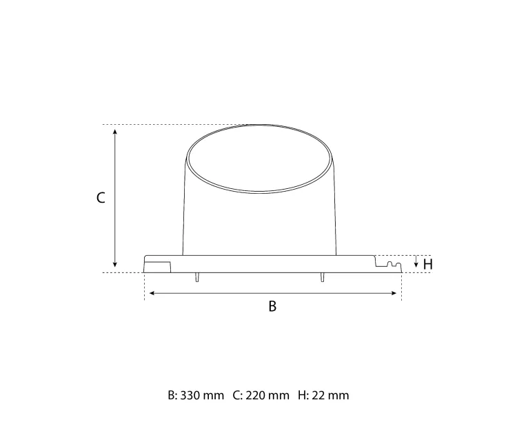  Eurovent® VENTOS X PLUS T rysunek FRONT