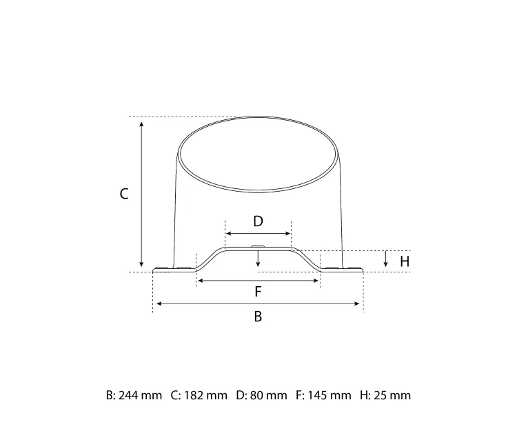  Eurovent® VENTOS X R28 rysunek FRONT