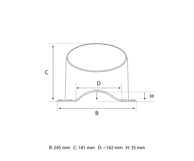  Eurovent® VENTOS X W35 rysunek FRONT
