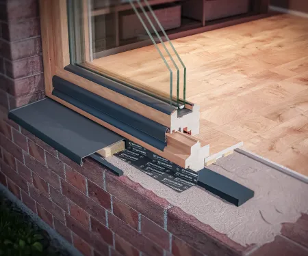 Eurovent® COMPRE 3W - połączenie dolne, ściana z wegarkiem