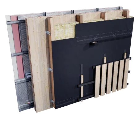 elewacja-przekroj-sciana-clt-membrana-wiatroizolacyjna-eurovent