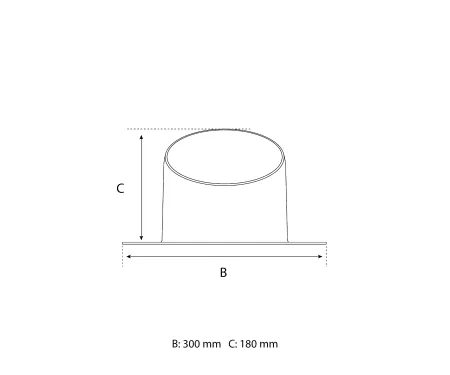Eurovent® VENTOS X BITU UNI ALU FRONT RYSUNEK