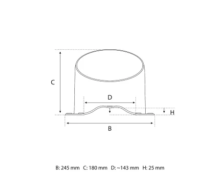  Eurovent® VENTOS X F22 rysunek FRONT