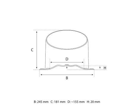  Eurovent® VENTOS X G18 rysunek FRONT