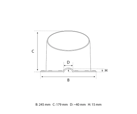  Eurovent® VENTOS X M11 rysunek FRONT
