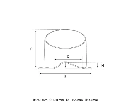  Eurovent® VENTOS X N25 rysunek FRONT