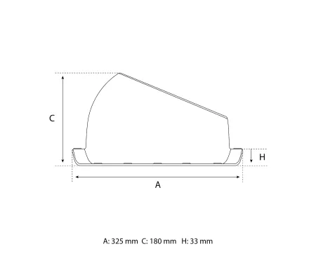  Eurovent® VENTOS X N25 rysunek SIDE