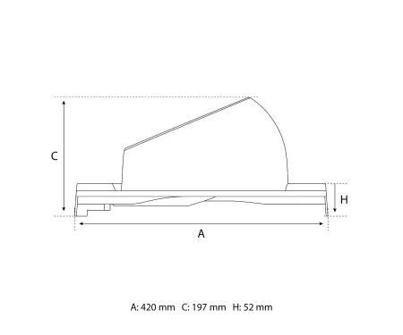  Eurovent® VENTOS X PLUS C rysunek SIDE