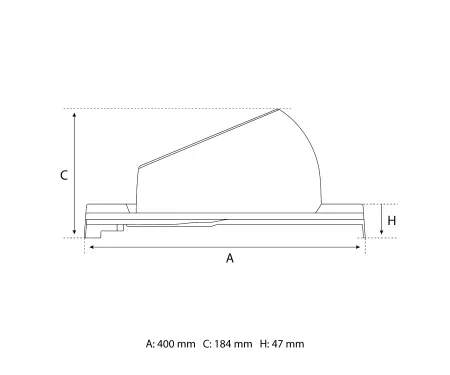  Eurovent® VENTOS X PLUS R rysunek SIDE