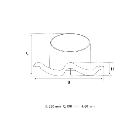  Eurovent® VENTOS X PLUS S rysunek SIDE